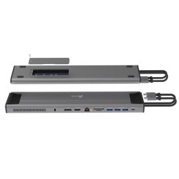 Stacja dokująca j5create 2xUSB-C M.2 NVMe USB-C Gen 2 Docking Station 1xHDMI/1xDisplay Port/3xUSB3.2/2xUSB-C/RJ45 Gigabit/ 1xM.2