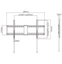 GEMBIRD UCHWYT ŚCIENNY LCD 43-90 VESA MAX 800 X 400MM, DO 70KG