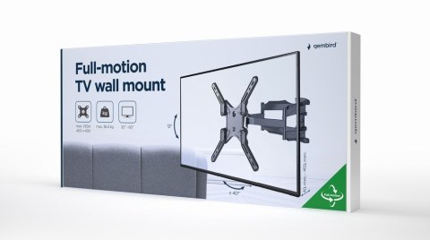 GEMIRD UCHWYT ŚCIENNY REGULOWANY LCD 32"-60" VESA MAX 400 X 400MM, DO 36KG GEMIRD UCHWYT ŚCIENNY REGULOWANY LCD 32"-60" VESA MAX 400 X 400MM, DO 36KG