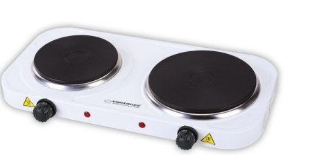 Kuchenka elektryczna Esperanza YELLOWSTONE EKH007W (Płyta elektryczna; 2 pola grzejne; 1000W, 1500W; kolor biały) Kuchenka elektryczna Esperanza YELLOWSTONE EKH007W (Płyta elektryczna; 2 pola grzejne; 1000W, 1500W; kolor biały)
