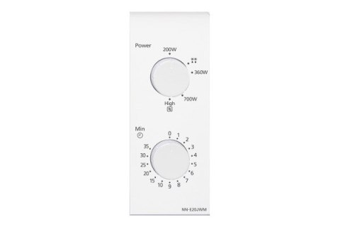 Kuchenka mikrofalowa Panasonic NN-E20JWMEPG biała Kuchenka mikrofalowa Panasonic NN-E20JWMEPG biała