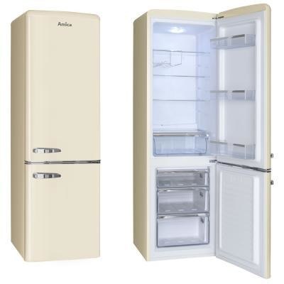 Lodówka Amica FK2965.3GAA (550mm x 1810mm x 615 mm; 181 l; Klasa A++; kolor beżowy)