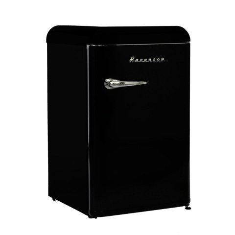 Lodówka Retro Ravanson LKK-120RB (545mm x 895mm x 585 mm; 106 l; Klasa A++; czarny)