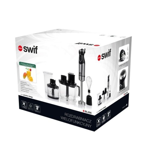 Blender 5w1 ELDOM Swif BL200 (1000W; kolor czarny) Blender 5w1 ELDOM Swif BL200 (1000W; kolor czarny)