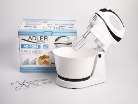 Mikser ręczny Adler AD 4206 (300W; kolor biały) Mikser ręczny Adler AD 4206 (300W; kolor biały)