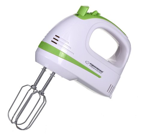 Mikser ręczny Esperanza Apple Pie EKM011 (400W; kolor biały) Mikser ręczny Esperanza Apple Pie EKM011 (400W; kolor biały)