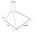 Okap kominowy AKPO WK-5 SOFT 50 BIAŁY (159,7 m3/h; 500mm; kolor biały) (WYPRZEDAŻ)