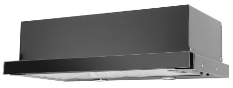 Okap teleskopowy CIARKO SL-SG 60 Czarny (600mm; kolor czarny, front czarne szkło)