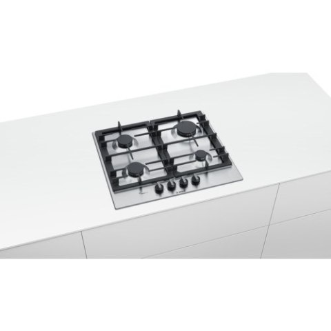 Płyta gazowa BOSCH PCP6A5B90 (4 pola grzejne; kolor srebrny) Płyta gazowa BOSCH PCP6A5B90 (4 pola grzejne; kolor srebrny)