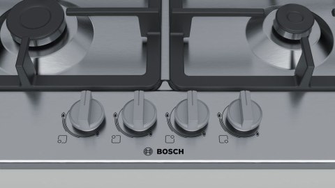 Płyta gazowa BOSCH PGH6B5B90 (4 pola grzejne; kolor stalowy) Płyta gazowa BOSCH PGH6B5B90 (4 pola grzejne; kolor stalowy)