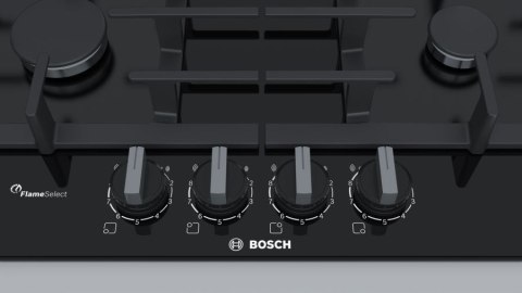 Płyta gazowa BOSCH PPP6A6B90 (4 pola grzejne; kolor czarny) Płyta gazowa BOSCH PPP6A6B90 (4 pola grzejne; kolor czarny)