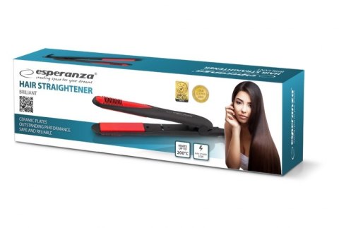 Prostownica do włosów Esperanza Brilliant EBP004 (35W; kolor czarny) Prostownica do włosów Esperanza Brilliant EBP004 (35W; kolor czarny)