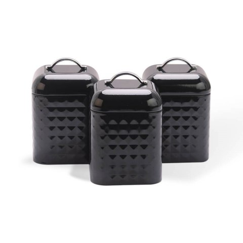 Zestaw pojemników metalowych 3 szt MR-1676-3S-BLACK Zestaw pojemników metalowych 3 szt MR-1676-3S-BLACK