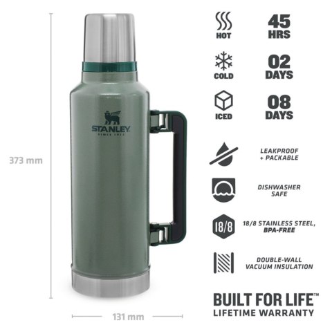 Stanley termos LEGENDARY CLASSIC - HAMMERTONE GREEN 1,9L Stanley termos LEGENDARY CLASSIC - HAMMERTONE GREEN 1,9L