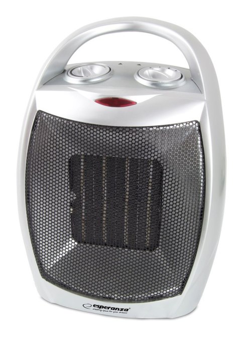 Termowentylator elektryczny Esperanza EHH006 (1500W; 3 stopnie grzania; kolor czarny, kolor srebrny) Termowentylator elektryczny Esperanza EHH006 (1500W; 3 stopnie grzania; kolor czarny, kolor srebrny)