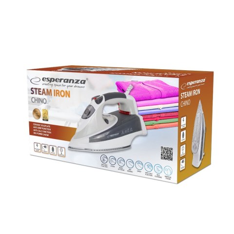 ESPERANZA ŻELAZKO PAROWE CHINO CERAMIC 2400W EHI009 ESPERANZA ŻELAZKO PAROWE CHINO CERAMIC 2400W EHI009