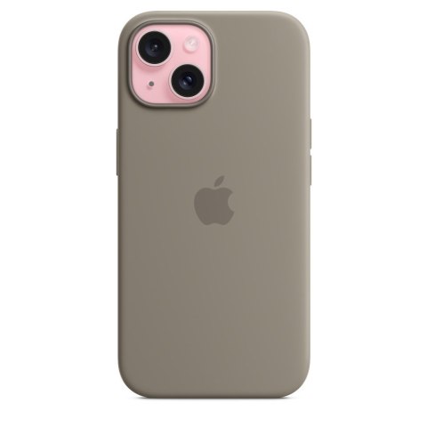 Apple iPhone 15 Silicone Case with MagSafe - Clay Apple iPhone 15 Silicone Case with MagSafe - Clay