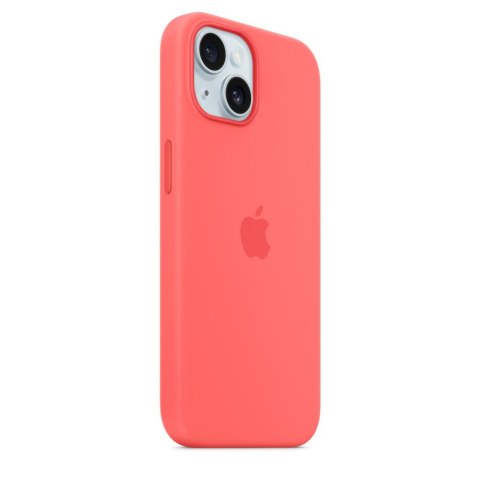 Apple iPhone 15 Silicone Case with MagSafe - Guava Apple iPhone 15 Silicone Case with MagSafe - Guava