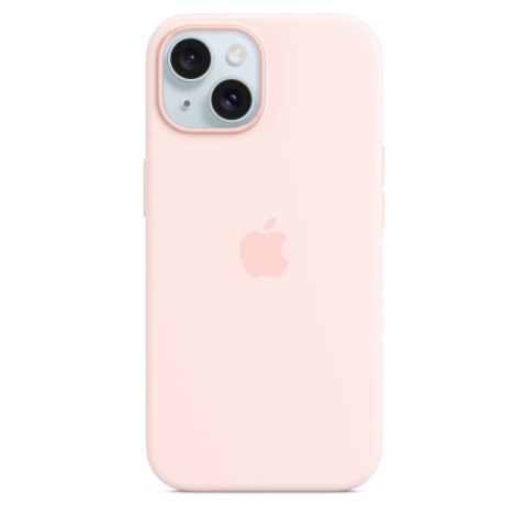Apple iPhone 15 Silicone Case with MagSafe - Light Pink Apple iPhone 15 Silicone Case with MagSafe - Light Pink