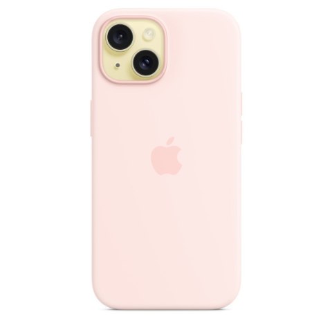 Apple iPhone 15 Silicone Case with MagSafe - Light Pink Apple iPhone 15 Silicone Case with MagSafe - Light Pink