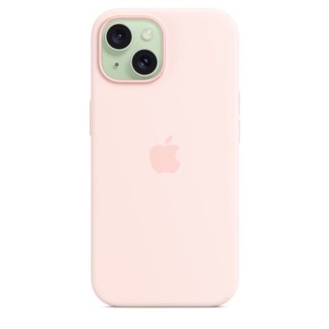 Apple iPhone 15 Silicone Case with MagSafe - Light Pink Apple iPhone 15 Silicone Case with MagSafe - Light Pink