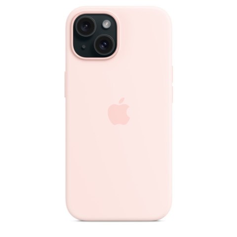 Apple iPhone 15 Silicone Case with MagSafe - Light Pink Apple iPhone 15 Silicone Case with MagSafe - Light Pink