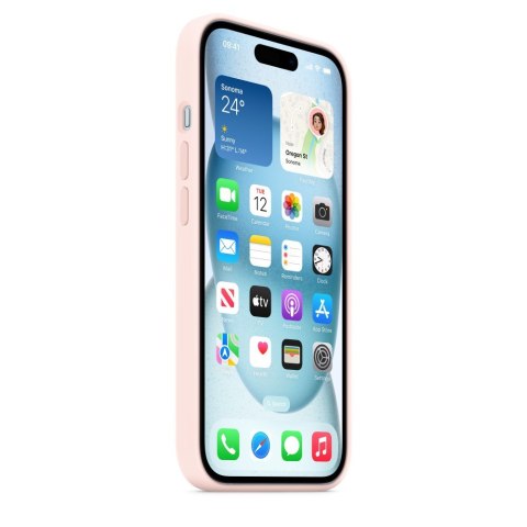 Apple iPhone 15 Silicone Case with MagSafe - Light Pink Apple iPhone 15 Silicone Case with MagSafe - Light Pink