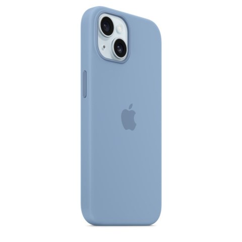 Apple iPhone 15 Silicone Case with MagSafe - Winter Blue Apple iPhone 15 Silicone Case with MagSafe - Winter Blue