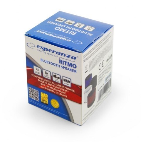 Głośnik bluetooth Esperanza Ritmo EP115K (kolor czarny) Głośnik bluetooth Esperanza Ritmo EP115K (kolor czarny)