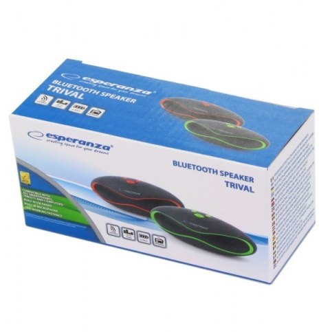 Głośnik bluetooth Esperanza TRIVAL EP117KR (kolor czarny) Głośnik bluetooth Esperanza TRIVAL EP117KR (kolor czarny)