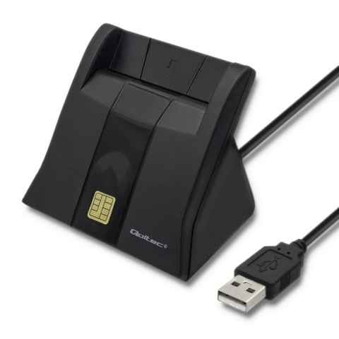 QOLTEC INTELIGENTNY CZYTNIK KART CHIPOWYCH ID, USB | PLUG&PLAY | PIONOWY QOLTEC INTELIGENTNY CZYTNIK KART CHIPOWYCH ID, USB | PLUG&PLAY | PIONOWY