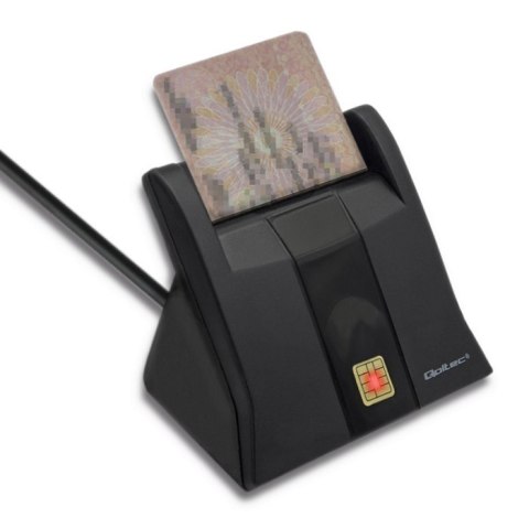 QOLTEC INTELIGENTNY CZYTNIK KART CHIPOWYCH ID, USB | PLUG&PLAY | PIONOWY QOLTEC INTELIGENTNY CZYTNIK KART CHIPOWYCH ID, USB | PLUG&PLAY | PIONOWY