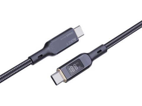 AUKEY CB-MCC102 KABEL USB-C QC PD 1.8M 5A 100W LED AUKEY CB-MCC102 KABEL USB-C QC PD 1.8M 5A 100W LED