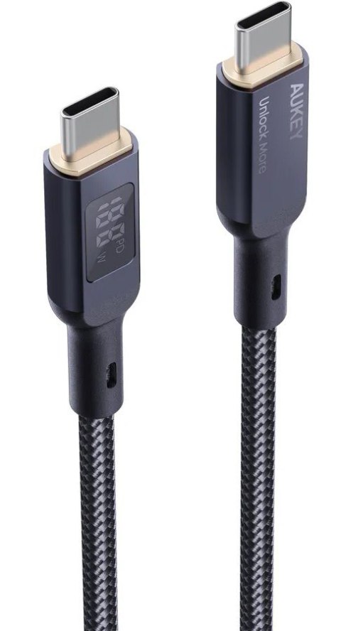 AUKEY CB-MCC102 KABEL USB-C QC PD 1.8M 5A 100W LED AUKEY CB-MCC102 KABEL USB-C QC PD 1.8M 5A 100W LED