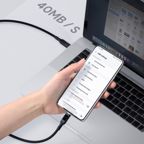 AUKEY CB-MCC102 KABEL USB-C QC PD 1.8M 5A 100W LED AUKEY CB-MCC102 KABEL USB-C QC PD 1.8M 5A 100W LED