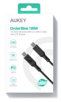 AUKEY CB-MCC102 KABEL USB-C QC PD 1.8M 5A 100W LED