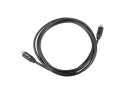 LANBERG KABEL USB-C 2.0 M/M 1M PREMIUM QC 4.0 POWER DELIVERY 60W CZARNY CA-CMCM-40CU-0010-BK