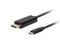 LANBERG KABEL USB-C(M)->DISPLAYPORT(M) 0.5M 4K 60HZ CZARNY CA-CMDP-10CU-0005-BK