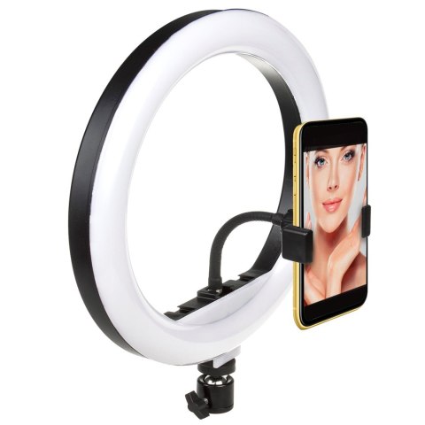 MACLEAN LAMPA PIERŚCIENIOWA 10" LED12W DO SELFIE ZE STATYWEM MCE610 MACLEAN LAMPA PIERŚCIENIOWA 10" LED12W DO SELFIE ZE STATYWEM MCE610