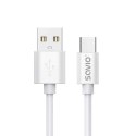 SAVIO KABEL USB-A - USB-C, 3 M, BIAŁY, CL-168