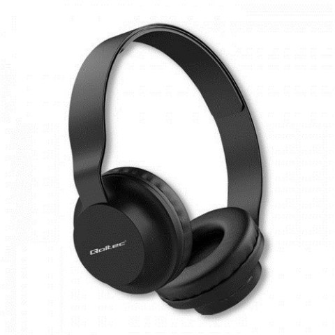 QOLTEC SŁUCHAWKI BEZPRZEWODOWE LOUD WAVE Z MIKROFONEM | BT 5.0 JL | CZARNE QOLTEC SŁUCHAWKI BEZPRZEWODOWE LOUD WAVE Z MIKROFONEM | BT 5.0 JL | CZARNE