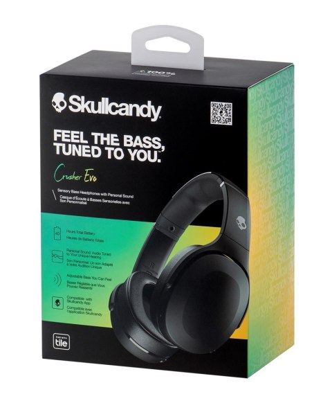 Słuchawki Skullcandy Crusher Evo Wireless True Black Słuchawki Skullcandy Crusher Evo Wireless True Black