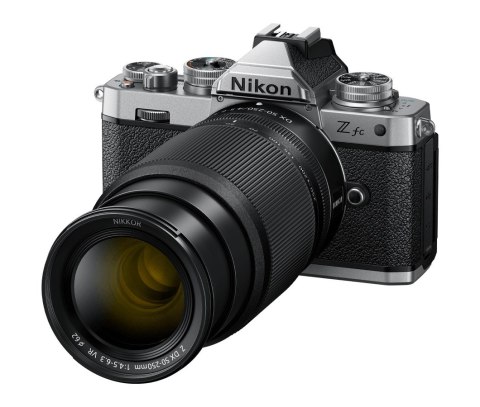 Aparat Nikon Z fc zestaw 16-50 (srebrny) + 50-250 Aparat Nikon Z fc zestaw 16-50 (srebrny) + 50-250