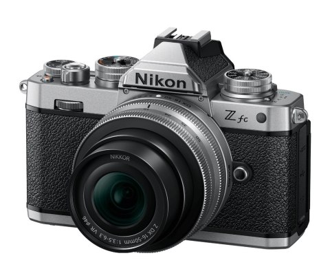 Aparat Nikon Z fc zestaw 16-50 (srebrny) + 50-250 Aparat Nikon Z fc zestaw 16-50 (srebrny) + 50-250