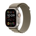 Apple Watch Ultra 2 GPS + LTE 49mm Titanium Case with Olive Alpine Loop - Small