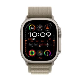 Apple Watch Ultra 2 GPS + LTE 49mm Titanium Case with Olive Alpine Loop - Small