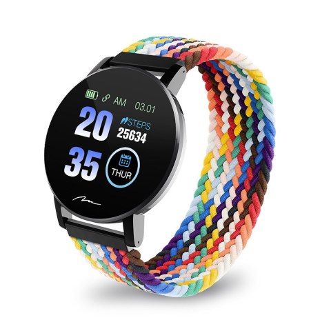MEDIA-TECH SMARTBAND THAITI, MONITORING CIŚNIENIA KRWI, PULSU ORAZ INNYCH PARAMETRÓW, DWA PASKI NYLONOWE W ZESTAWIE MT871 MEDIA-TECH SMARTBAND THAITI, MONITORING CIŚNIENIA KRWI, PULSU ORAZ INNYCH PARAMETRÓW, DWA PASKI NYLONOWE W ZESTAWIE MT871