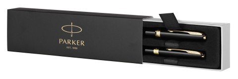 Parker-zestaw pióro Duo+długopis Sonnet czarny GT Parker-zestaw pióro Duo+długopis Sonnet czarny GT