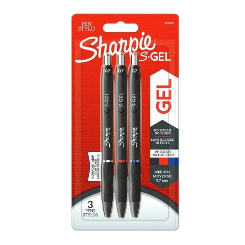 Sharpie-długopis żelowy S-GEL blister 3 szt (3 kolory) Sharpie-długopis żelowy S-GEL blister 3 szt (3 kolory)