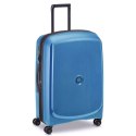 Delsey Walizka BELMONT PLUS 71cm 4 DOUBLE WHEELS EXPANDABLE TROLLEY CASE NIEBIESKI CYJAN